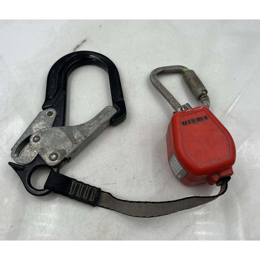 Checkmate Atom-X SRL Fall Protection Lanyard 6ft Rebar Hook 32048 Red